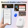 Uxsjakjsd P12 Machine D'Étiquetage Portable avec Imprimante Thermique pour Le Stockage des Codes-Barres au Bureau ou à, avec 1 R