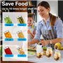 Toolvvik Ensemble de Scellant sous Vide Portable pour Bocaux avec Scellant Automatique pour sous Vide pour Bocaux à Ouverture La