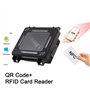 Reinscer Lecteur de Carte RFID de Code QR EP8280 NFC 1D 2D Lecteur de Code QR Contrôle D'Accès Scanner de Codes à Barres USB Wie