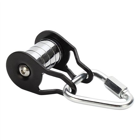 Kueohse Rouleau de slackline avec mousqueton pour enfants - Zipline d'arrière-cour - Accessoire d'entraînement pour fitness