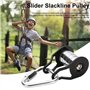 Kueohse Rouleau de slackline avec mousqueton pour enfants - Zipline d'arrière-cour - Accessoire d'entraînement pour fitness, par