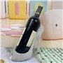 Fozriybefy Élégant Casier à Vin à Talons Hauts en Strass - Porte-Bouteille de Vin au Design Créatif en Forme de Chaussure, Idéal