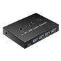 Mocturnity Sélecteur KM de Commutateur USB 3.0 4 Ordinateur Portable PC Hôte Partageant 4 Périphériques USB Boîtier de Commutati