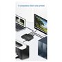 Mocturnity Sélecteur KM de Commutateur USB 3.0 4 Ordinateur Portable PC Hôte Partageant 4 Périphériques USB Boîtier de Commutati
