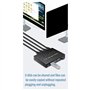Mocturnity Sélecteur KM de Commutateur USB 3.0 4 Ordinateur Portable PC Hôte Partageant 4 Périphériques USB Boîtier de Commutati