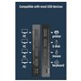 Mocturnity Sélecteur KM de Commutateur USB 3.0 4 Ordinateur Portable PC Hôte Partageant 4 Périphériques USB Boîtier de Commutati