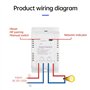 Knoruley Capteur de Température Commutateur de Température Moniteur de Puissance Tuya 16A 3000W avec Sonde Thermostatique pour A