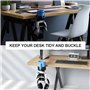 Pesfehhy Porte-Gobelet de Bureau Multifonction pour Casque et Manette de, Rangement de Bureau pour PC Gamer, Support de Poignée 