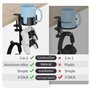Pesfehhy Porte-Gobelet de Bureau Multifonction pour Casque et Manette de, Rangement de Bureau pour PC Gamer, Support de Poignée 