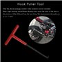 MRNHA ÉChappement Outil D'Extraction de Crochet à Ressort PoignéE en T Moto Mx le VéLo Tout TéRrain de Moto