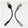 Kueohse Câble audio USB vers 3,5 mm, USB-A vers prise jack 3,5 mm, carte son stéréo externe, adaptateur de son pour casque et mi