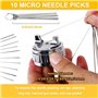 Nudiuhis Kit de Nettoyage pour Pulvérisateur 17 Pièces Outil de Nettoyage de Pinceaux Multi-Usages pour à Peinture avec Mini-Tub