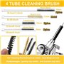 Nudiuhis Kit de Nettoyage pour Pulvérisateur 17 Pièces Outil de Nettoyage de Pinceaux Multi-Usages pour à Peinture avec Mini-Tub