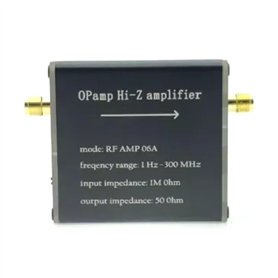 yomoe Amplificateur Hi-Z RF AMP 06A 1Hz-300MHZ 50 Ohm Amplificateur Haute Impédance