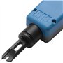 Rinteea Outil de poinçonnage avec 110 et 66 lames, câble réseau Cat6/Cat5E outils d'insertion de bornes d'impact téléphonique
