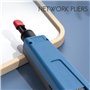 Rinteea Outil de poinçonnage avec 110 et 66 lames, câble réseau Cat6/Cat5E outils d'insertion de bornes d'impact téléphonique