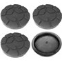 Stranieri Lot de 4 tampons D. 125 mm pour ponts élévateurs à 2 colonnes compatibles ravaglioli en caoutchouc véritable