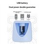 Fozriybefy Taille-Crayon Électrique Rotatif avec Chargeur USB et Batterie au Lithium pour Fournitures Scolaires et de Bureau Ble