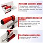 Kissmii Lot de 3 outils à béton en acier inoxydable avec plat Kit de ciment pour maçonnerie