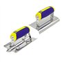 Kissmii Lot de 3 outils à béton en acier inoxydable avec plat Kit de ciment pour maçonnerie