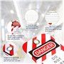 Sliccoom Étiquettes de Verrouillage, 3 X 5,75 Pouces, 200 Étiquettes de Danger à Ne Pas Utiliser avec 200 Attaches Zippées, Étiq