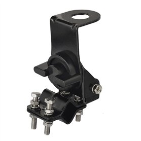 Pesfehhy 1 Pièce de Support de de Miroir D'Antenne de Radio Mobile CB pour Véhicule avec Poteau en Métal Noir pour Radio CB de V