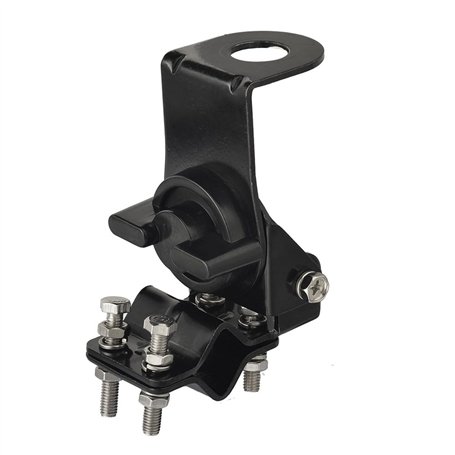 Pesfehhy 1 Pièce de Support de de Miroir D'Antenne de Radio Mobile CB pour Véhicule avec Poteau en Métal Noir pour Radio CB de V