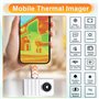 Wrtysully Caméra Infrarouge USB Imageur Thermique 90° Type-C Prend en Charge la Prise de Photos et L'Enregistrement de Vidéos 80