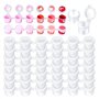 Toolvvik 100 Bandes 600 Pots Pots de Peinture Vides Pots de Peinture Acrylique pour Écoles Salles de Classe Fournitures de Peint
