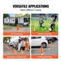 Pesfehhy Cônes de Sécurité, Lot de 4 Cônes de Signalisation Pliables de 18 Pouces, Cônes de Construction avec Colliers Réfléchis
