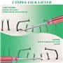 Junterone Ensemble de 3 Agrafes pour Tapisserie et Construction, Pince Coupante de 7 Pouces, Arrache-Clou Coudé et Droit de 8 Po
