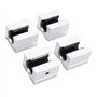 Mocturnity 16 x SBR12UU Bloc de Roulement de Routeur de Mouvement Lineaire En Aluminium de 12mm, Argent