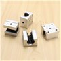 Mocturnity 16 x SBR12UU Bloc de Roulement de Routeur de Mouvement Lineaire En Aluminium de 12mm, Argent