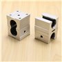 Mocturnity 16 x SBR12UU Bloc de Roulement de Routeur de Mouvement Lineaire En Aluminium de 12mm, Argent