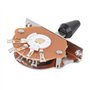 Joyance Commutateur de guitare électrique à 5 voies - Construction en métal et plastique - Avec vis - Interrupteur à lame de rec