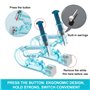 LATTCURE 8 Outil de Perçage D'oreilles Piercing à l'oreille Pistolet outil de piercing corps sans Douleur,Saine de Sécurité Pier