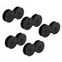 Muuoeou Lot de 5 rubans encreurs double bobine pour machine à écrire - Noir - Double bobine - Pour la plupart des machines à écr