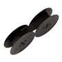 Muuoeou Lot de 5 rubans encreurs double bobine pour machine à écrire - Noir - Double bobine - Pour la plupart des machines à écr