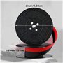 Muuoeou Lot de 5 rubans encreurs double bobine pour machine à écrire - Noir - Double bobine - Pour la plupart des machines à écr