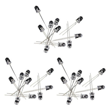 Huhudyy 30Pcs 5mm IR LED Infrarouge Light Emitting Diode