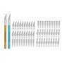 Qerwsdty Lot de 62 couteaux de bricolage - Lame de couteau polyvalente - Peut être utilisée pour le bricolage
