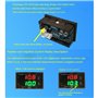 Mauedest Ampèremètre à Effet Hall, Voltmètre DC 0-300 V 100 A, Moniteur de Batterie, Compteur de Tension de Courant Numérique LE