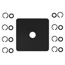 Cpolebev (4+4 Ensembles) Bague de Retenue D'Impact 1/2 et 3/8 Pouces Bague de Friction avec Joint Torique pour Clé à Chocs de Ty