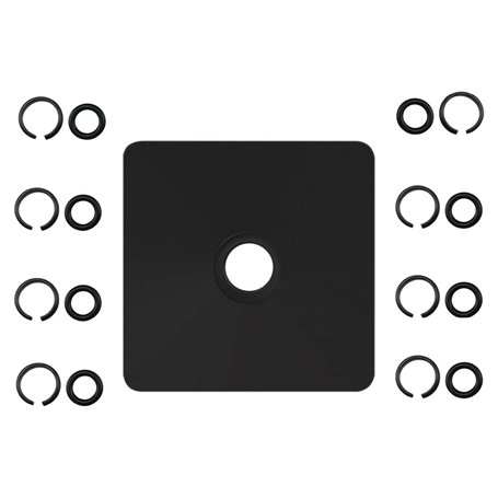 Cpolebev (4+4 Ensembles) Bague de Retenue D'Impact 1/2 et 3/8 Pouces Bague de Friction avec Joint Torique pour Clé à Chocs de Ty