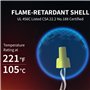 Yominerr 500 Connecteurs de Fils Ailés Jaunes, AWG 18-10, Capuchon Nervuré à Visser Facile pour une Connexion