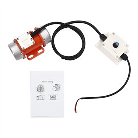 Reykentu Moteur de Vibration Électrique 60 W DC24 V avec Contrôleur de Vitesse