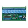 Reinscer Modbus RTU UART 3X DC 24V 8 canaux RS485 relais carte de circuit imprimé télécommande DIN35 Rail Box pour contrôle d'au