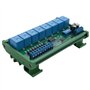 Reinscer Modbus RTU UART 3X DC 24V 8 canaux RS485 relais carte de circuit imprimé télécommande DIN35 Rail Box pour contrôle d'au