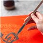 Breeshy 6 Pinceaux de Calligraphie, Pinceaux Kanji, Pinceaux D'Écriture Chinoise pour Pinceaux à Encre Aquarelle, Pinceaux à Des