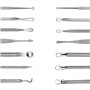 Eighosee Extracteur Professionnel de Boutons à Double TêTe, Ensemble de 7 PièCes de Dissolvant de Points Noirs Dissolvant de Poi